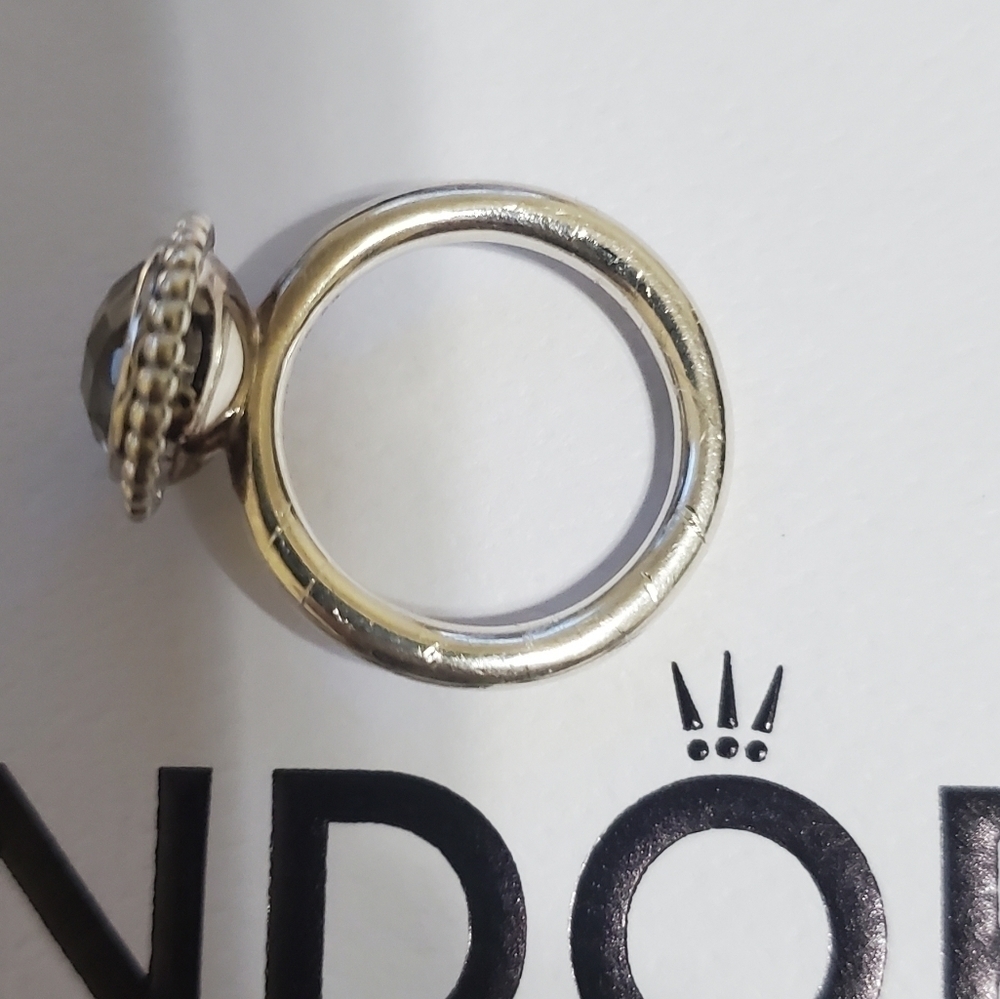 Pandora sterling silver CZ Brilliant Legacy Halo Ring size 56 - Picture 9 of 10